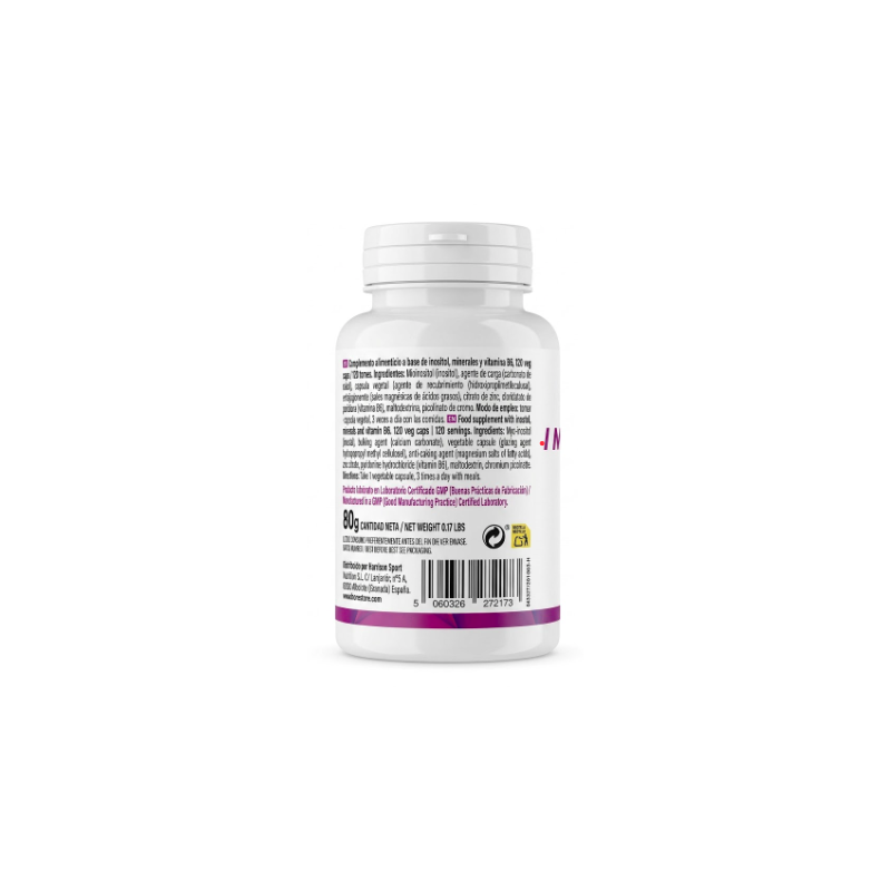 Inositol en cápsulas 500 MG - HSN  120 cápsula vegetales