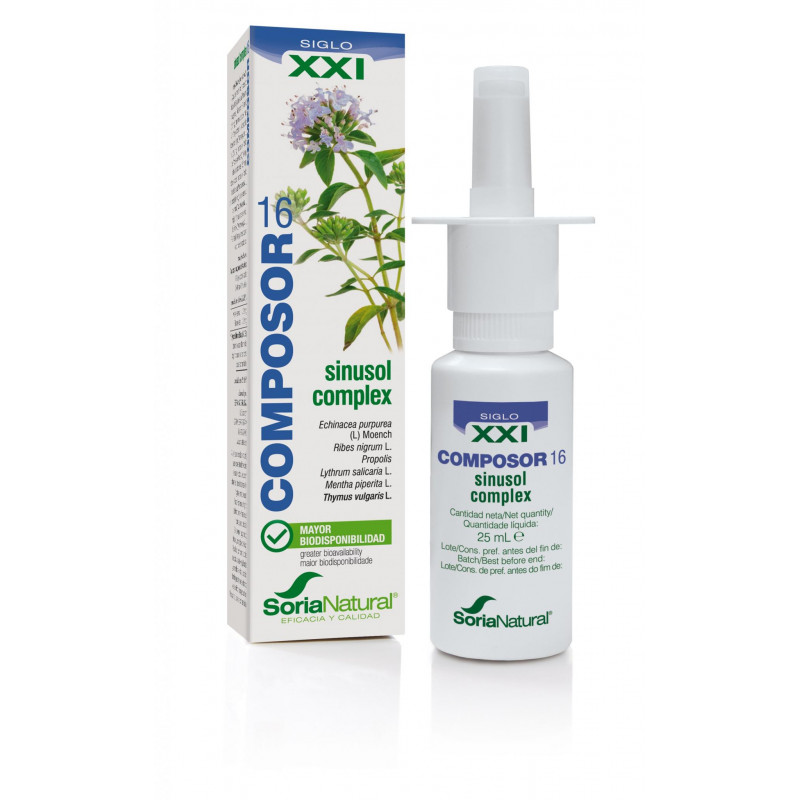 COMPOSOR 16 SINUSOL COMPLEX 25ML SXXI COMPOSOR 16 SINUSOL COMPLEX 25ML SXXI